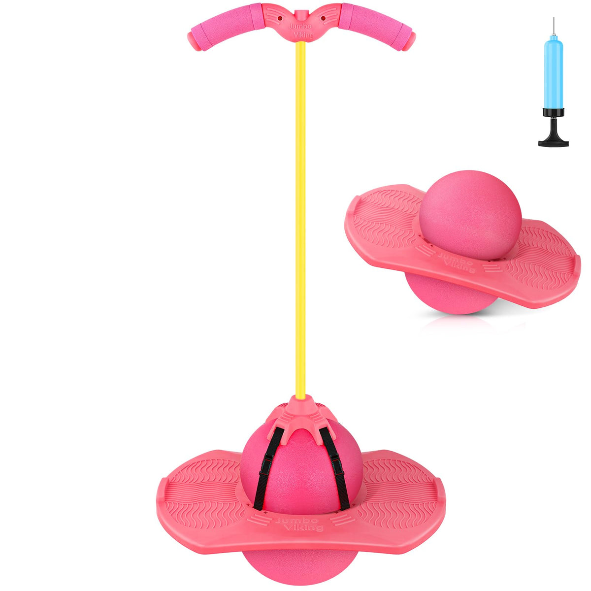 Christoy pogo jumper with handle showing safe balance for kids