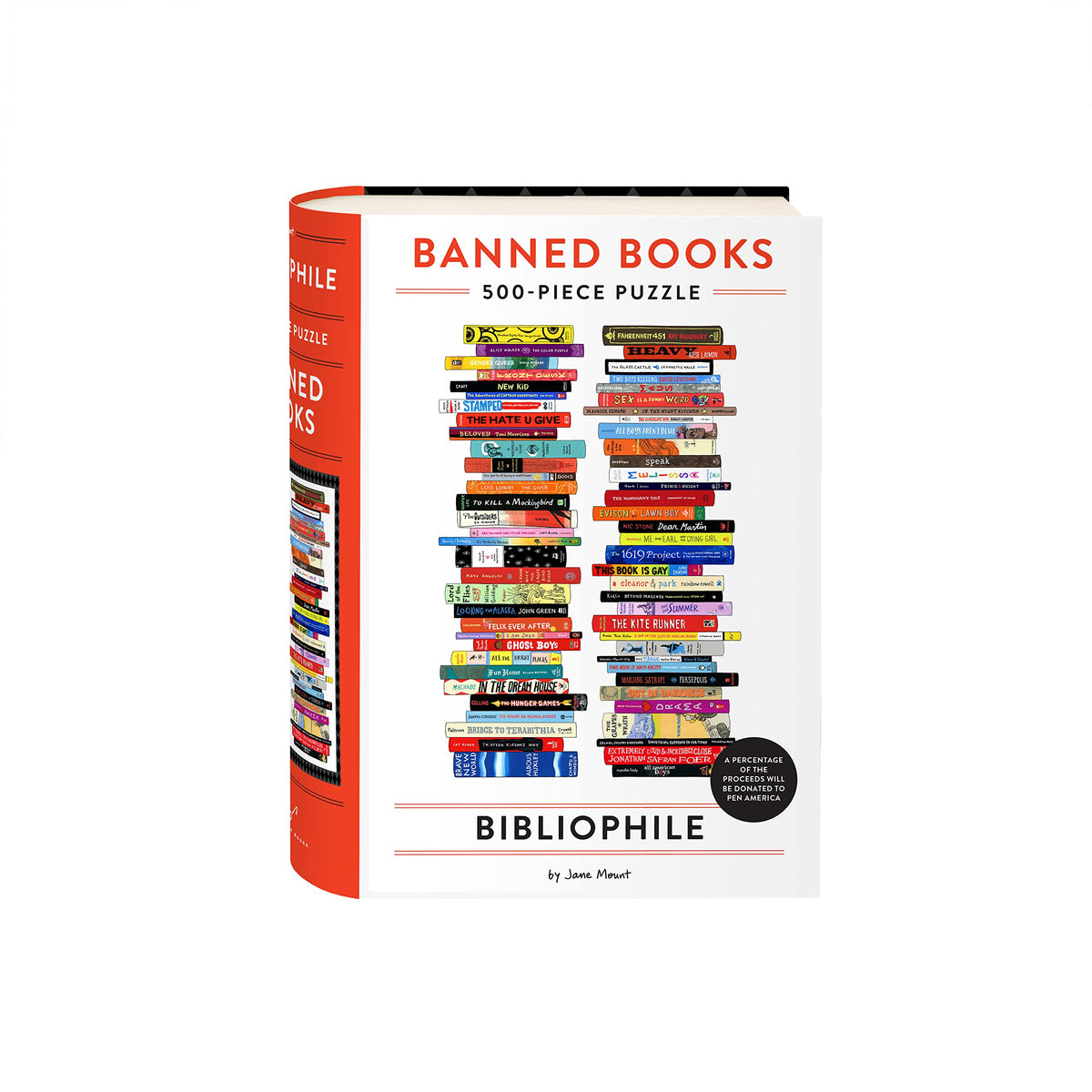 Chronicle Books Bibliophile Banned Books puzzle art for engaging reading nights