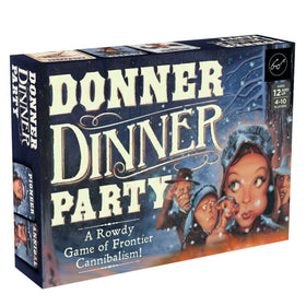 Chronicle Books Donner Dinner Party game board for immersive social deduction gameplay
