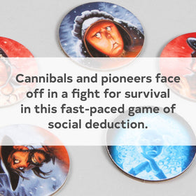 Chronicle Books Donner Dinner Party identity cards showing roles for gameplay