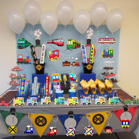 CHSLtmxq train straw accessories enhance coordinated table decor