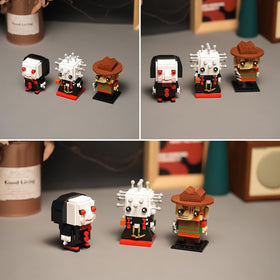 CHUANGPIN assembled horror figures on display add dramatic desk decor.