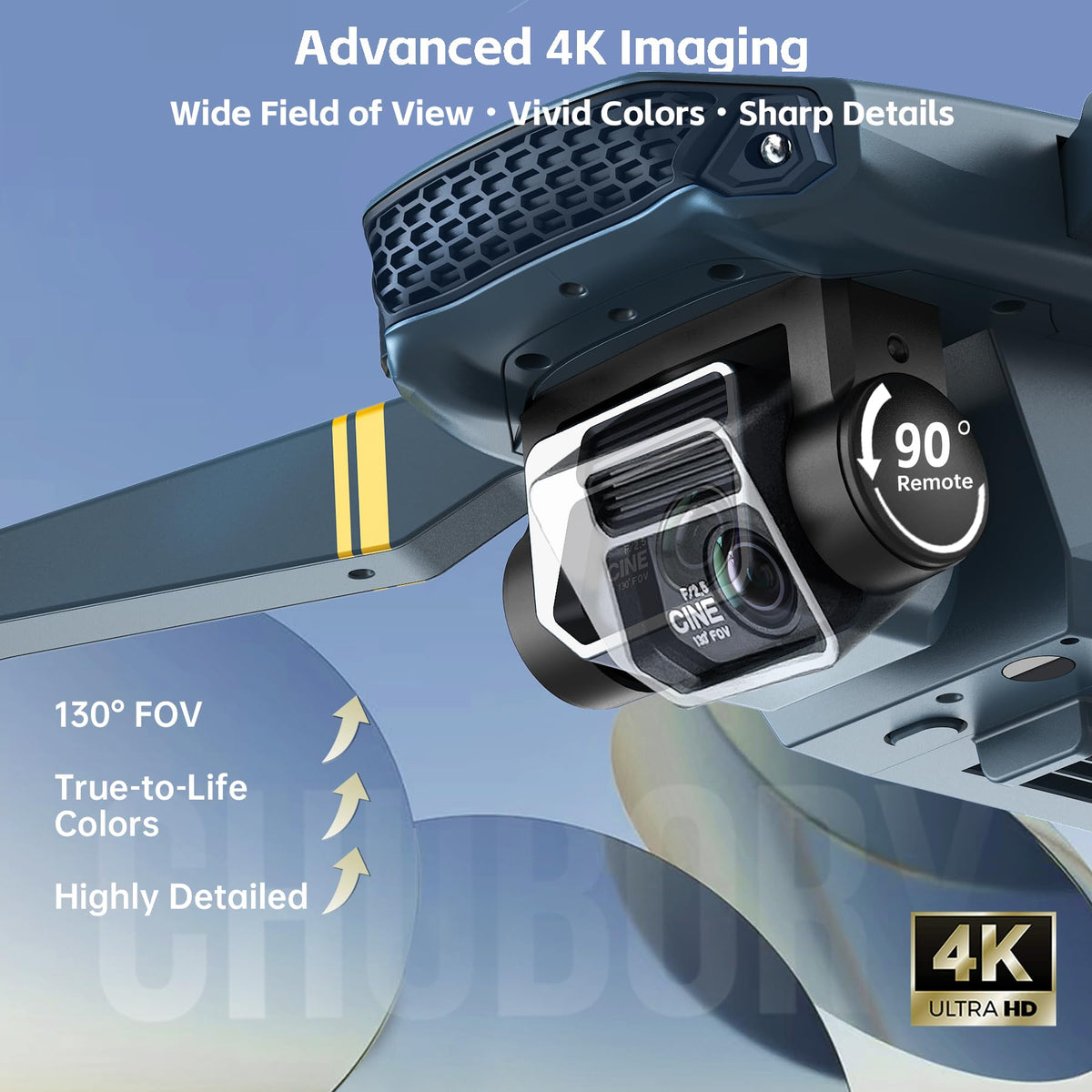 CHUBORY bottom optical flow camera for stable ground tracking