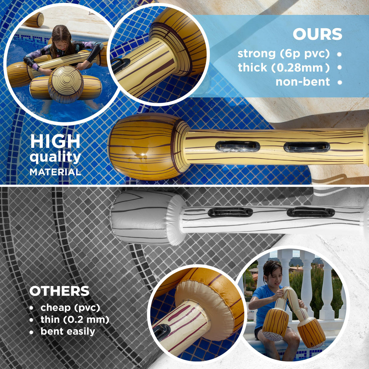 Chuchik inflatable pool floats ideal for adults and teens, durable fun.