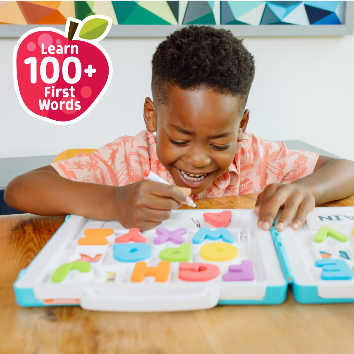 Chuckle & Roar 26 chunky letters simplify letter matching in a compact case.