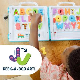 Chuckle & Roar spelling cards for word-building practice during travel.