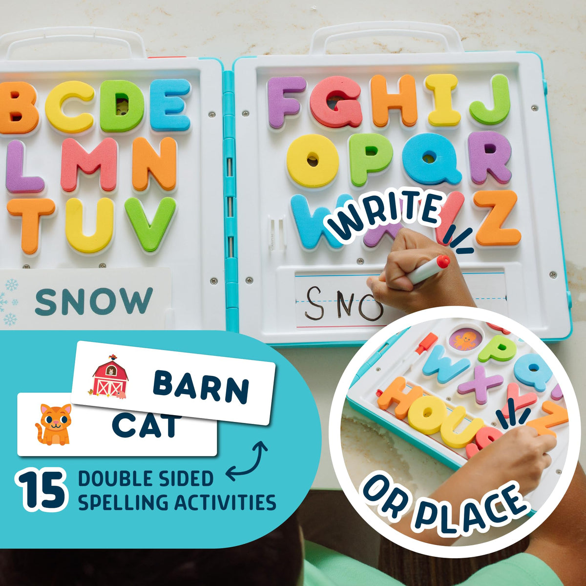 Chuckle & Roar themed alphabet backgrounds with Ocean, Food, Animals, and more.