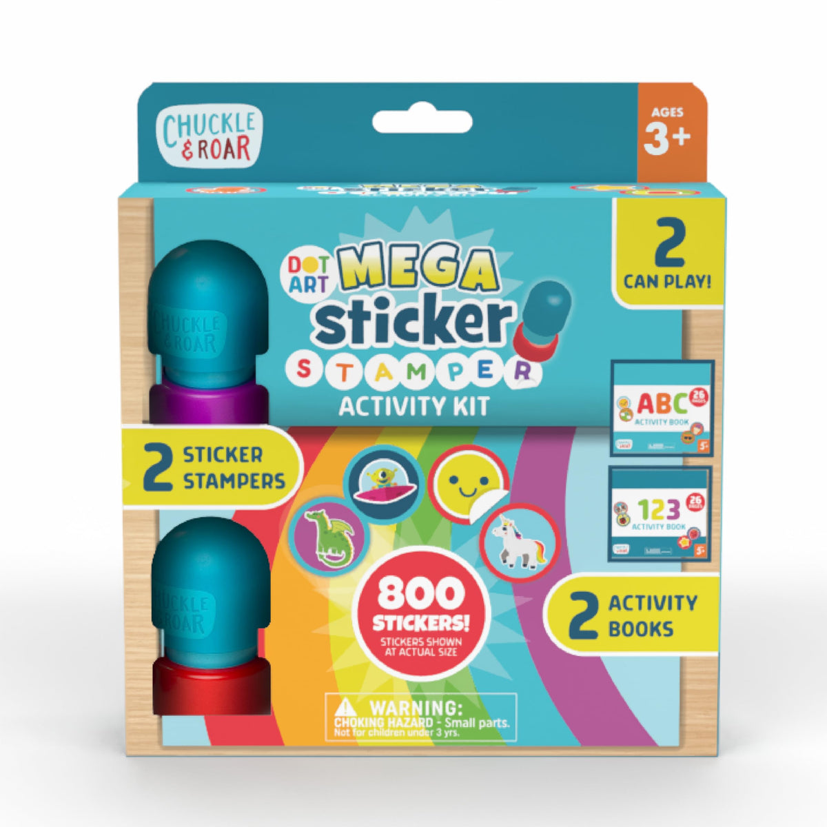 Chuckle & Roar mega sticker stamper kit offers endless creative stamping for kids.