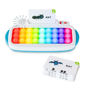 Chuckle and Roar Pop It ABC Keyboard with LED letters guides early learners through spelling