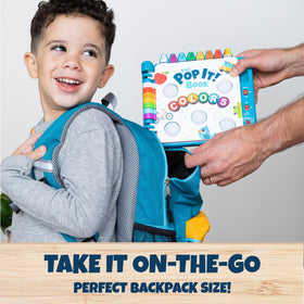 Chuckle & Roar Pop It! Book 8 core colors page for color recognition.
