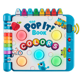Chuckle & Roar Pop It! Book Colors front cover with bright, durable tactile design.