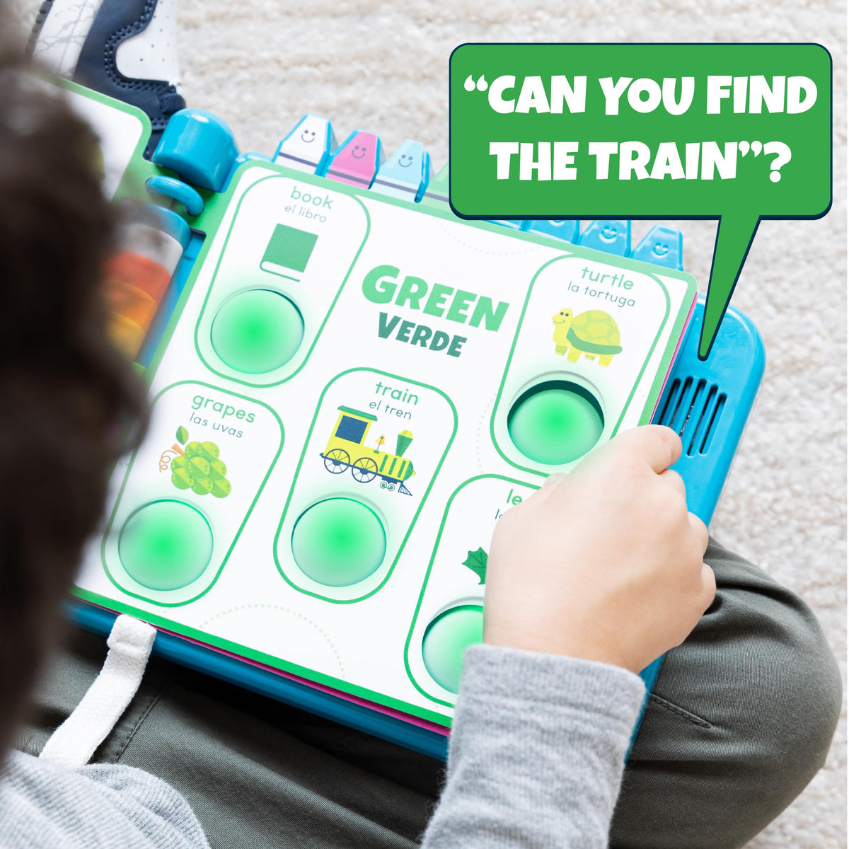 Chuckle & Roar Pop It! Book durable toddler-friendly design for busy hands.