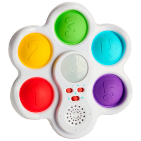 Chuckle & Roar Pop It! and Learn — bilingual switch makes English and Spanish words approachable.