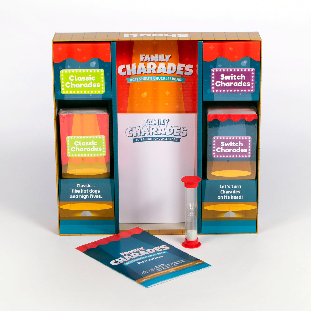 Chuckle & Roar scoring pad used to track points during play