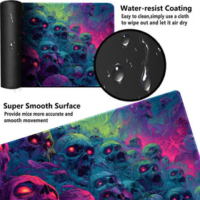 CHUNBAI MTG Playmat 24x14 stitched-edges resist fraying and increase durability