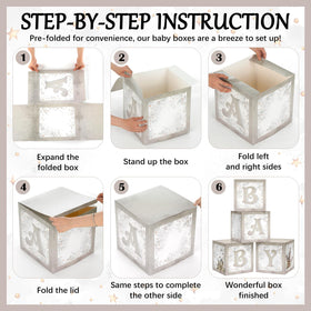 Chunful balloon boxes are pre-folded for quick, easy assembly.