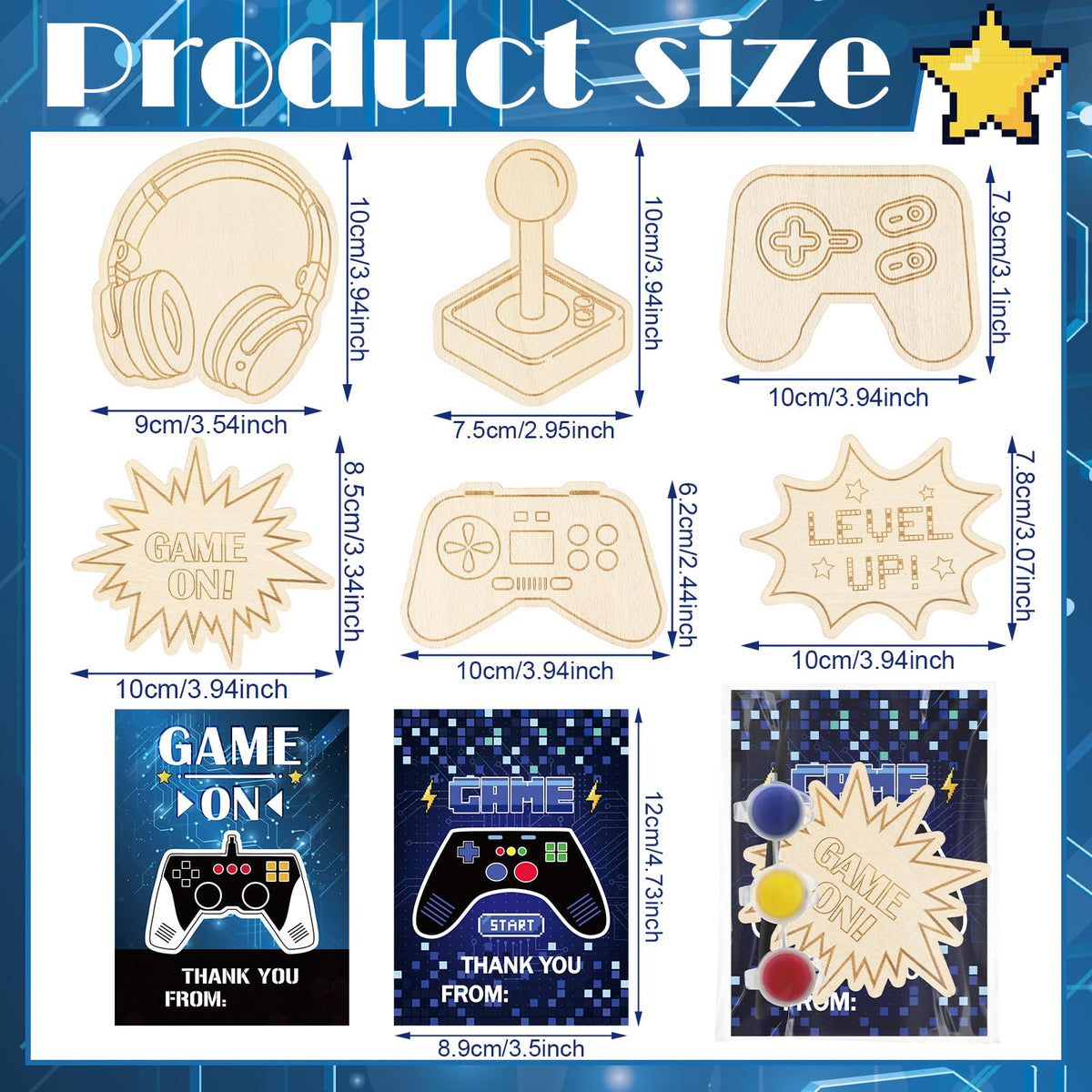 Chunful color palette acrylics with vibrant game-themed paints