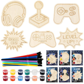 Chunful video game paint sets pack display for a group craft activity and party fun