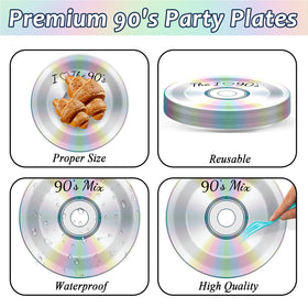 CHUNNIN 90s party napkins provide soft, absorbent quick cleanup.