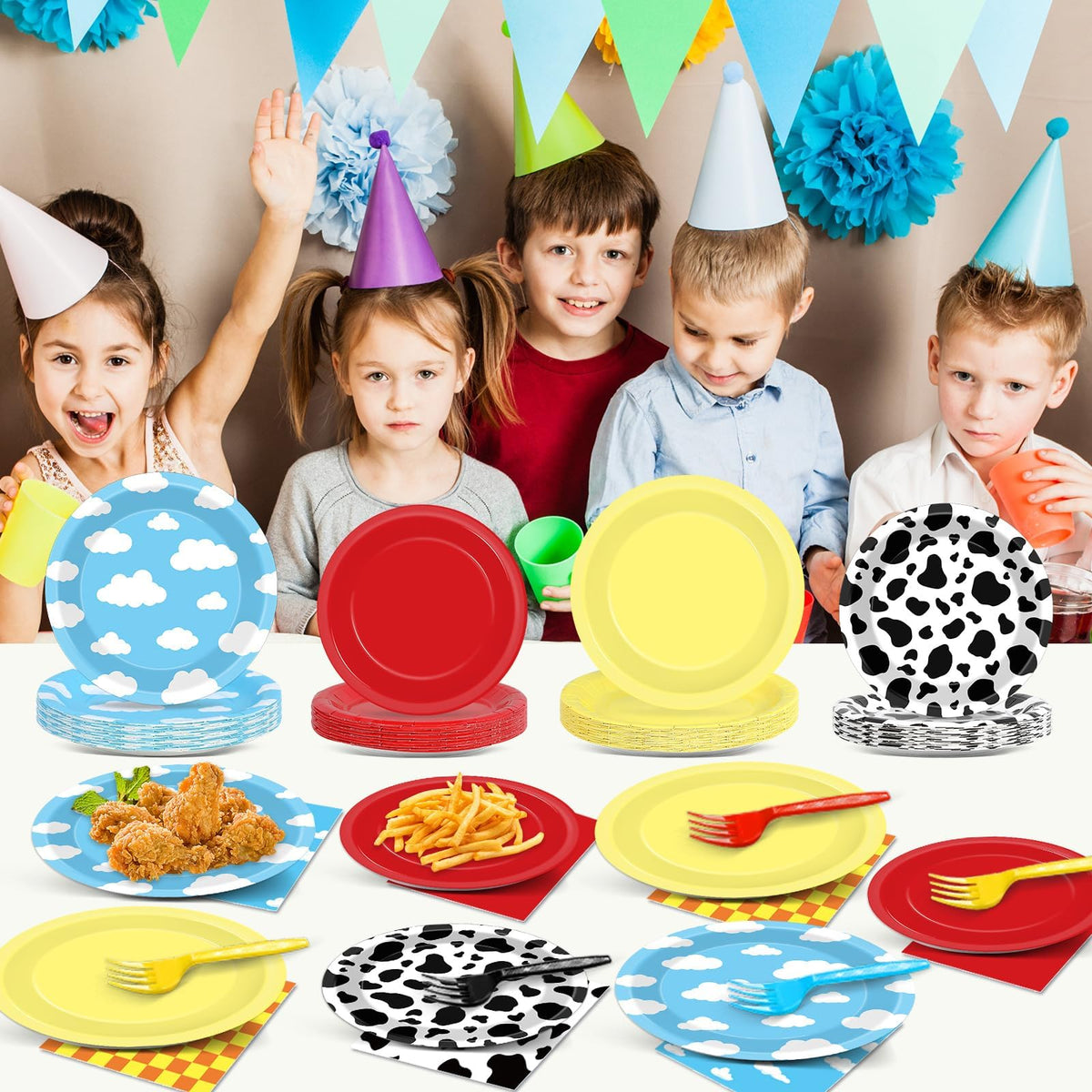 CHUNNIN cartoon story tableware offers themed decor with easy cleanup