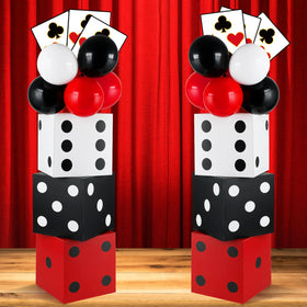CHUNNIN casino dice box 11-inch centerpiece for a stylish game night
