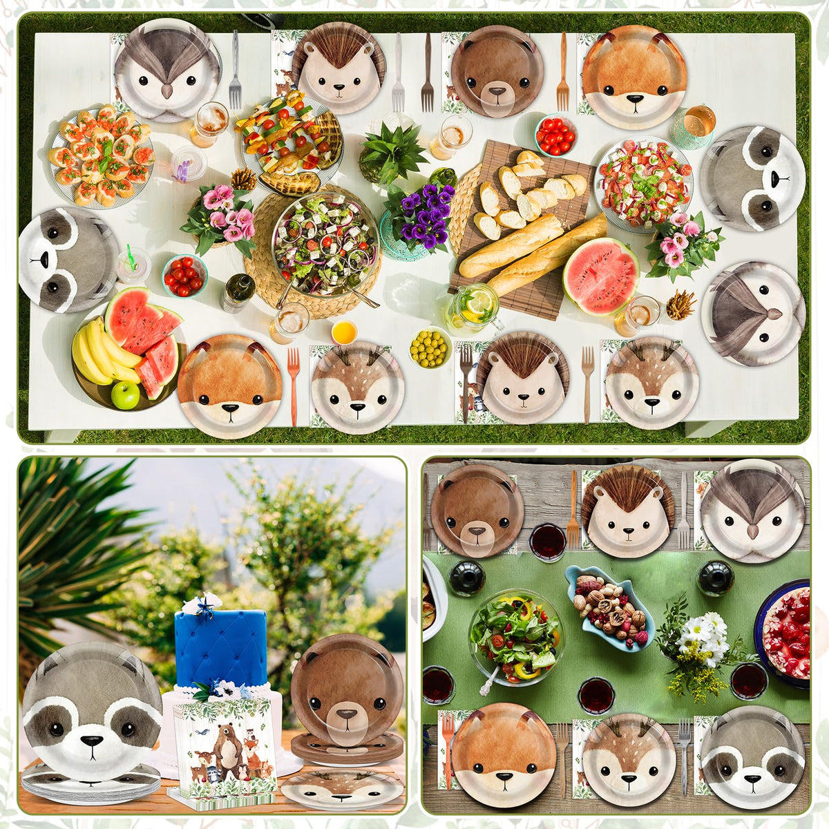 CHUNNIN disposable tableware simplifies woodland party cleanup