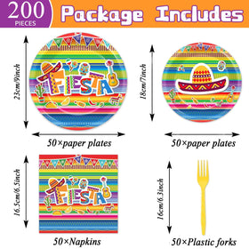 CHUNNIN 9-inch fiesta plates showcase bold colors for lively celebrations