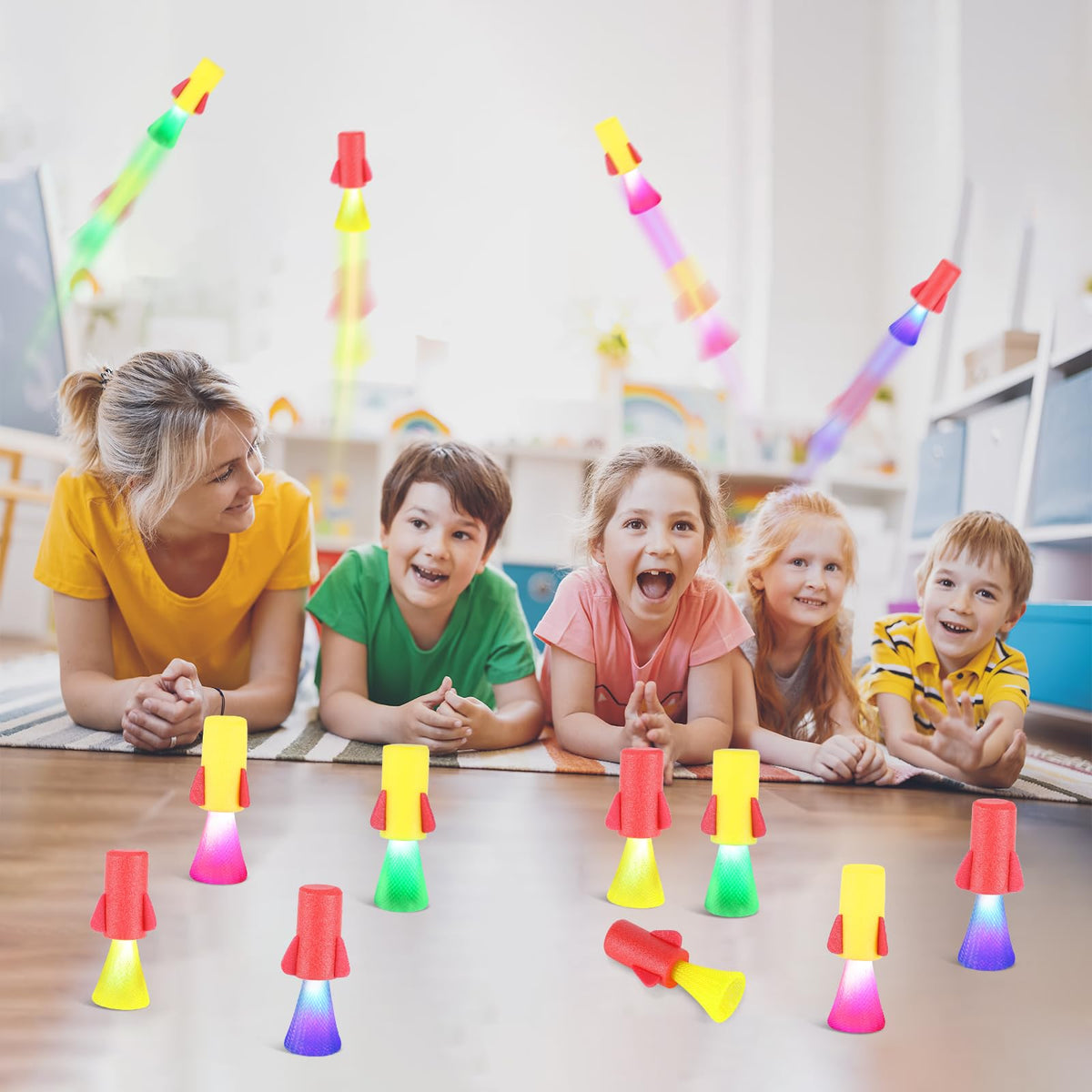 CHUNNIN party favors and goodie bag fillers with bright rocket visuals