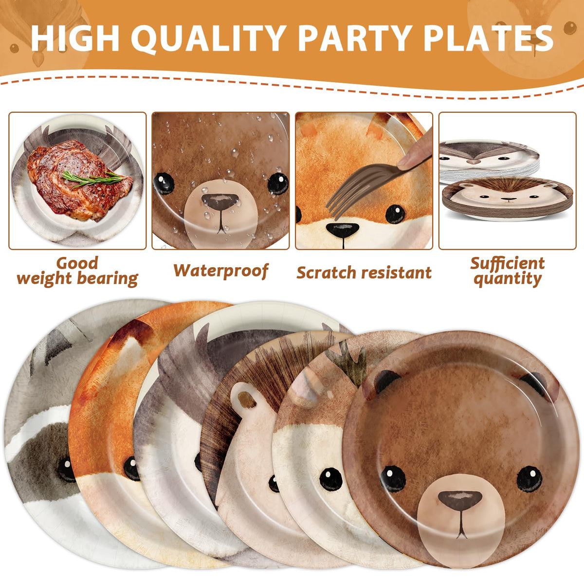 CHUNNIN forest napkins 6.5 inches for quick cleanups