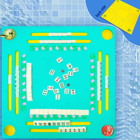 Chyinbzz floating Mahjong Table for pool enables seamless poolside gaming on water.