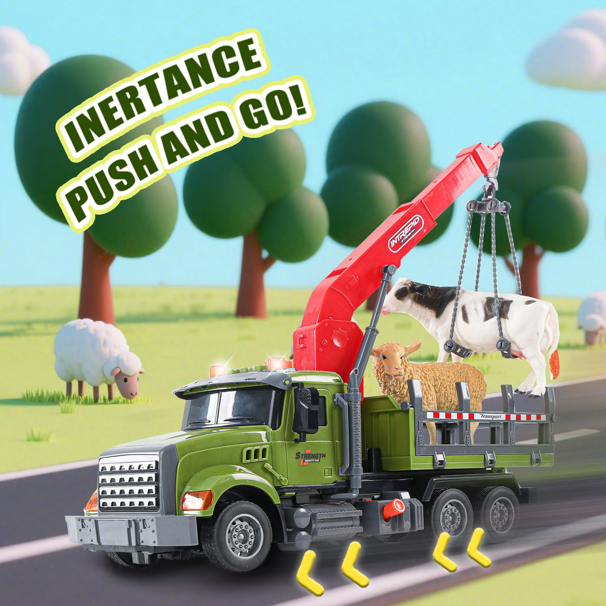 Chyucjl durable ABS plastic ensures long-lasting farm play.