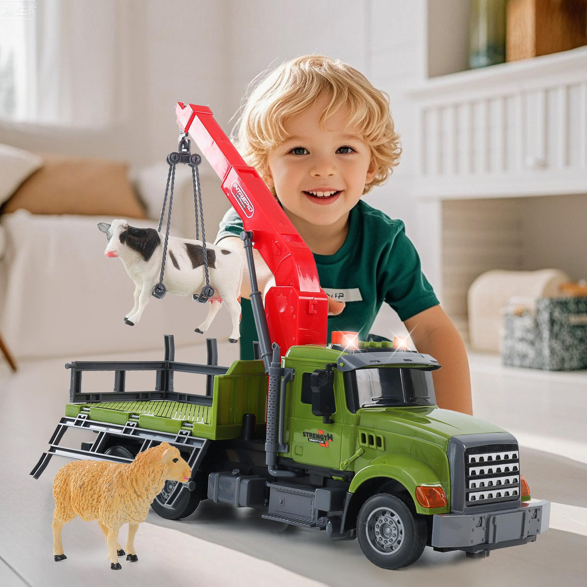 Chyucjl farm animal cow for lifelike barnyard role-play.