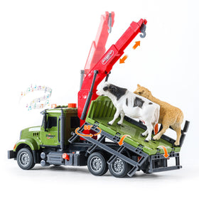 Chyucjl toy truck with lights and sounds enhances exploration.