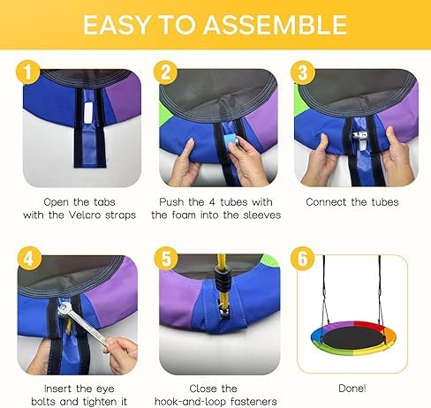 Chyxqh waterproof and sunproof swing cover protects cushions outdoors.