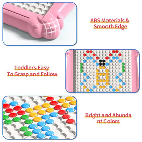 Ci Vetch beads colors and patterns on acrylic panel support sorting skills