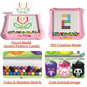 Ci Vetch dot-art panel demonstrates fine motor play with magnetic dots