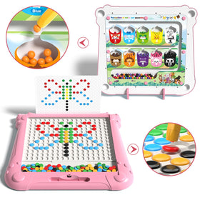 Ci Vetch number-maze side supports counting practice with colorful beads