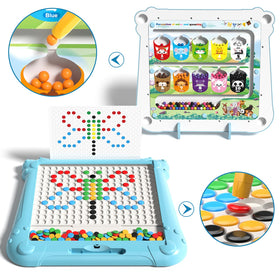 Ci Vetch color and number maze beads for sorting and counting.