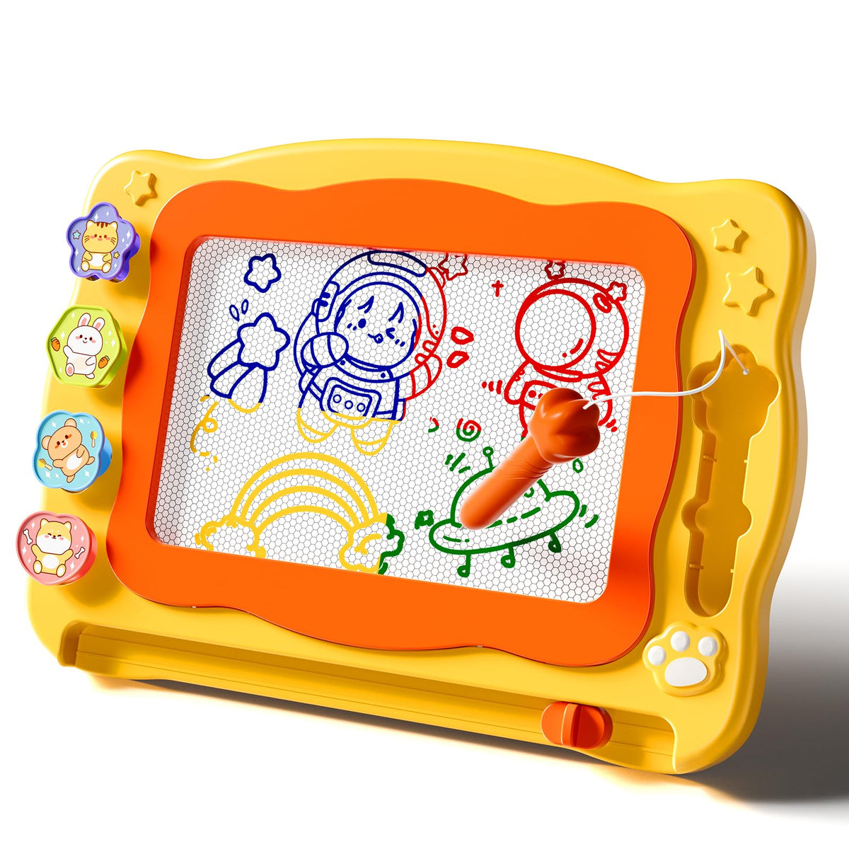 Ci Vetch large magnetic drawing board main view, spacious canvas for kids' doodles