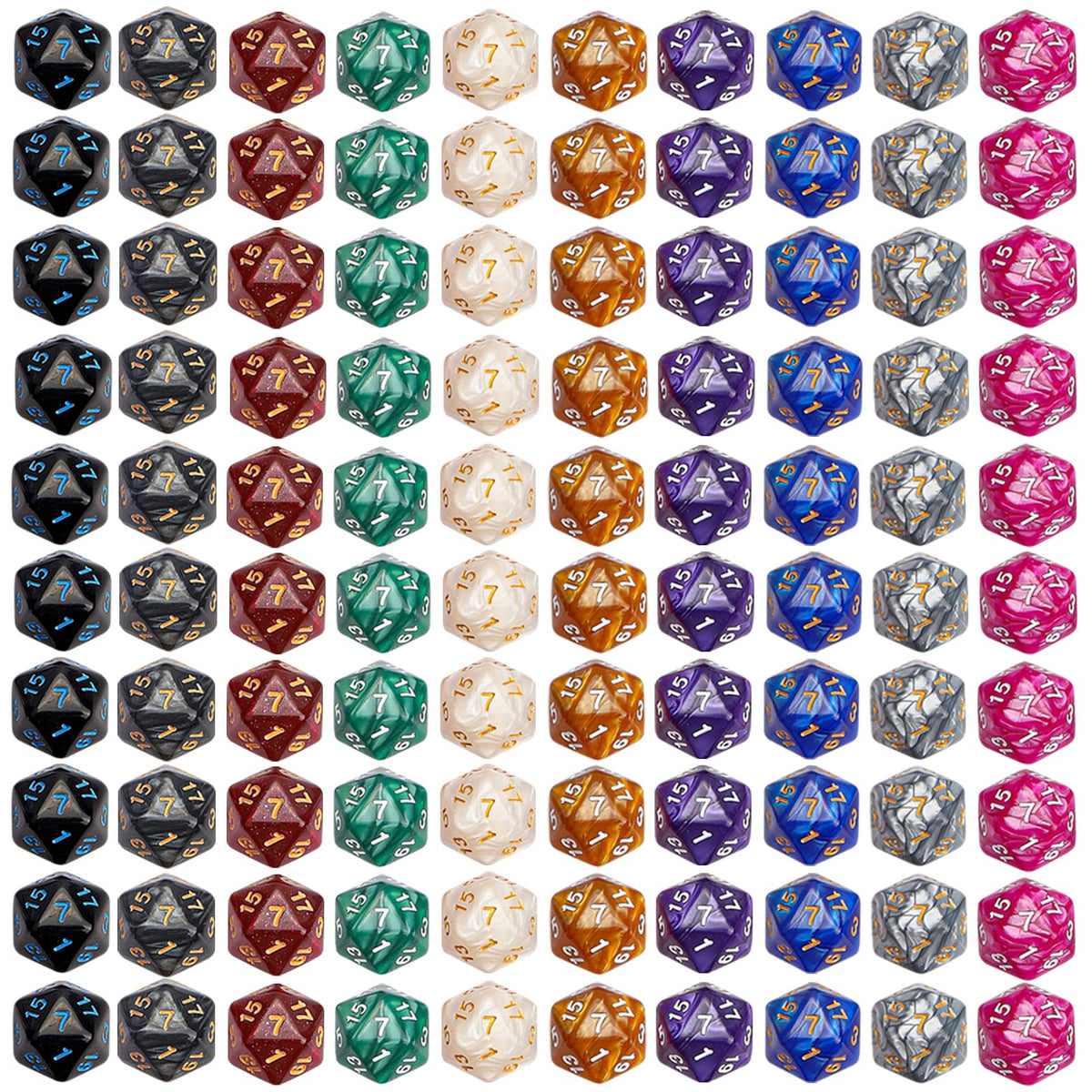 CiaraQ dice font color may vary for visual variety
