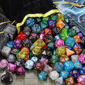 Ciaraq DND Dice Set 26x7 d8 closeup highlights oversized numerals for quick reads.