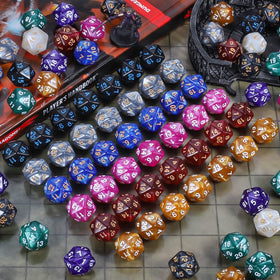 CiaraQ dice set compatible with D&D, MTG and other RPGs