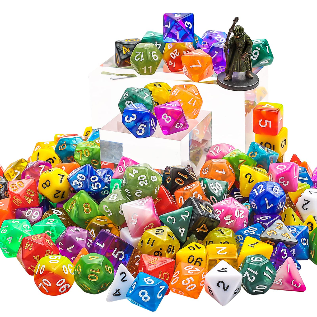 CiaraQ double-color dice set for clear differentiation during gameplay.
