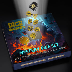Nine CiaraQ complete dice sets with D4–D20 for RPGs