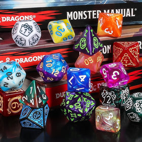 Random color dice bags included with CiaraQ sets