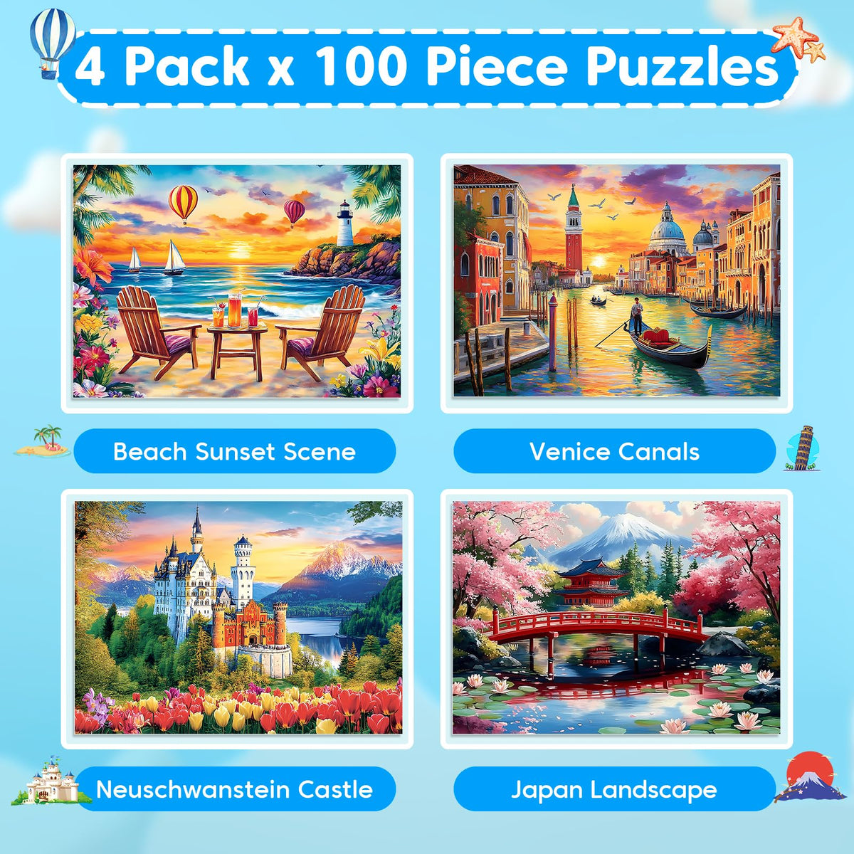Ciavotie Venice Canals puzzle highlights dreamy scenery for shared learning and patience.