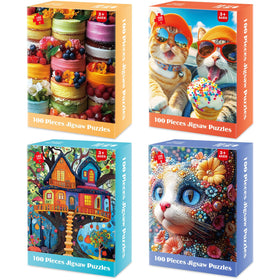 Ciavotie Cakes puzzle – vibrant 100 pieces for family bonding and creativity