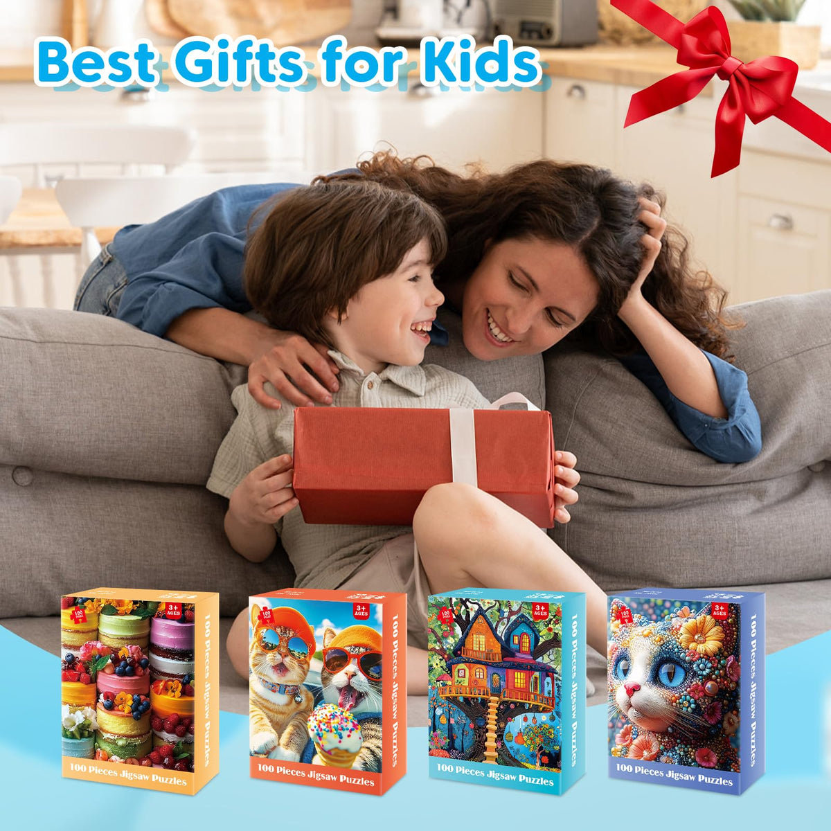 Ciavotie Durable Cardboard – thick recycled board for lasting family puzzles