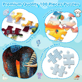Ciavotie beach leisure puzzle scene offers calming, screen-free activity at home.