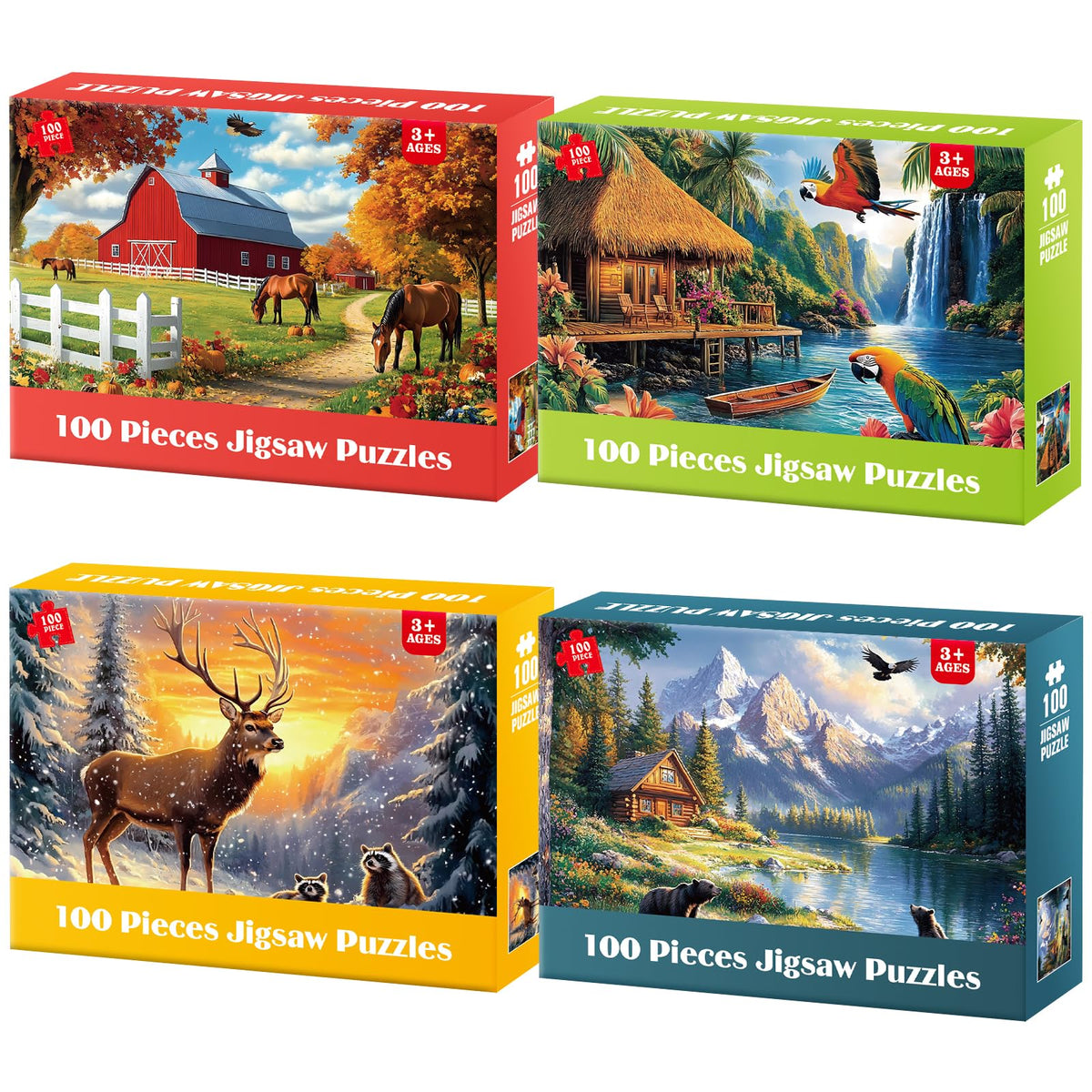 Ciavotie Farm and Horses puzzle: vibrant farm scene for family bonding